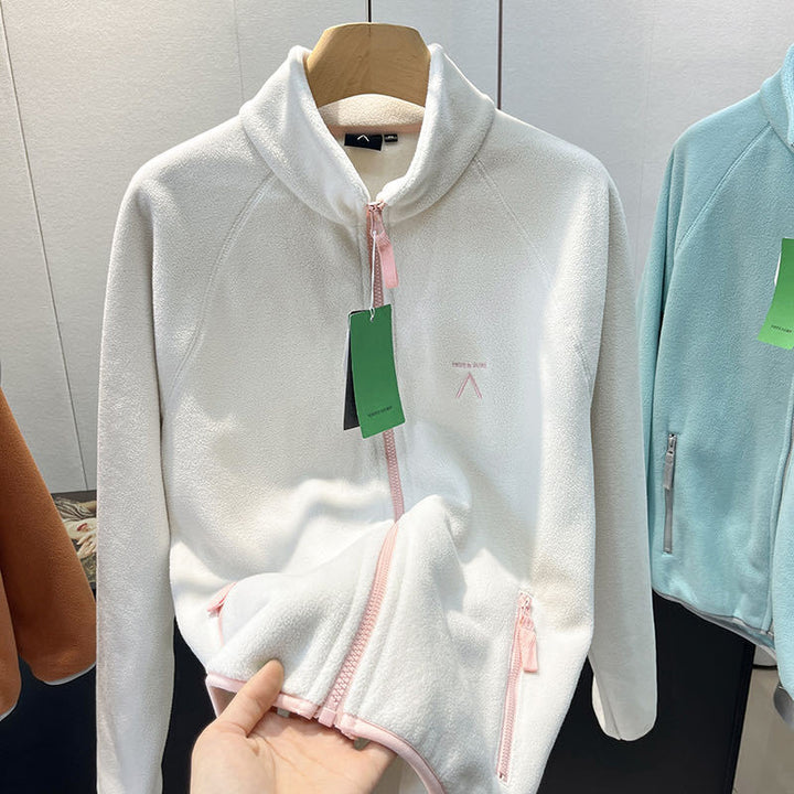 Damen weiche Fleecejacke mit praktischem Reißverschluss Drune