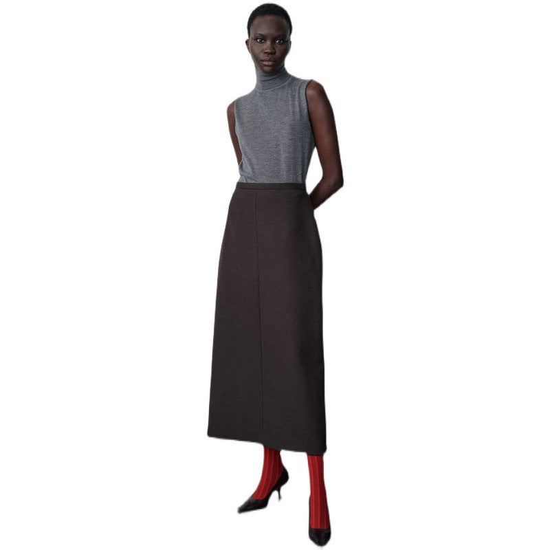 Damen eleganter Midirock mit klassischem Schnitt Drune