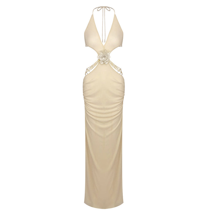 Damen Traumhaftes Abendkleid mit tiefem Ausschnitt und ausgefallenen Cut-Outs Drune