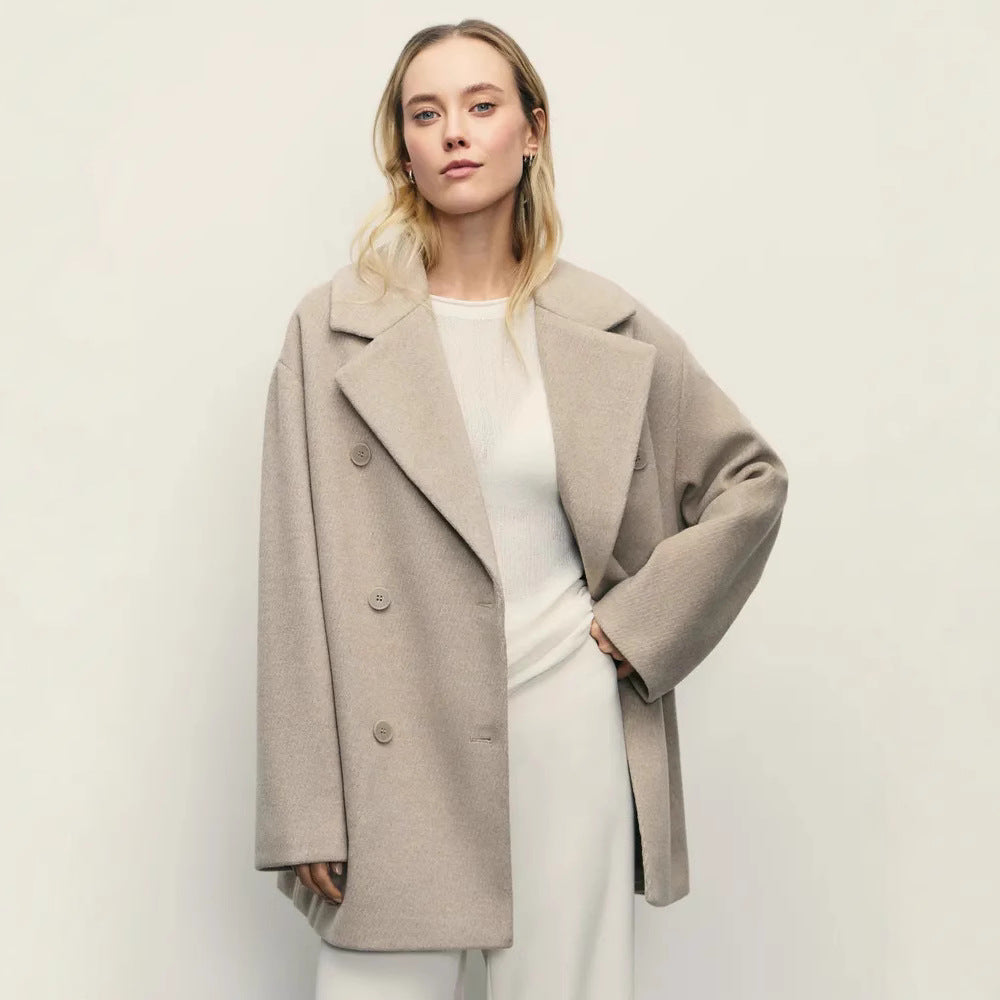 Damen Elegante Doppeltüra-Manteljacke Drune