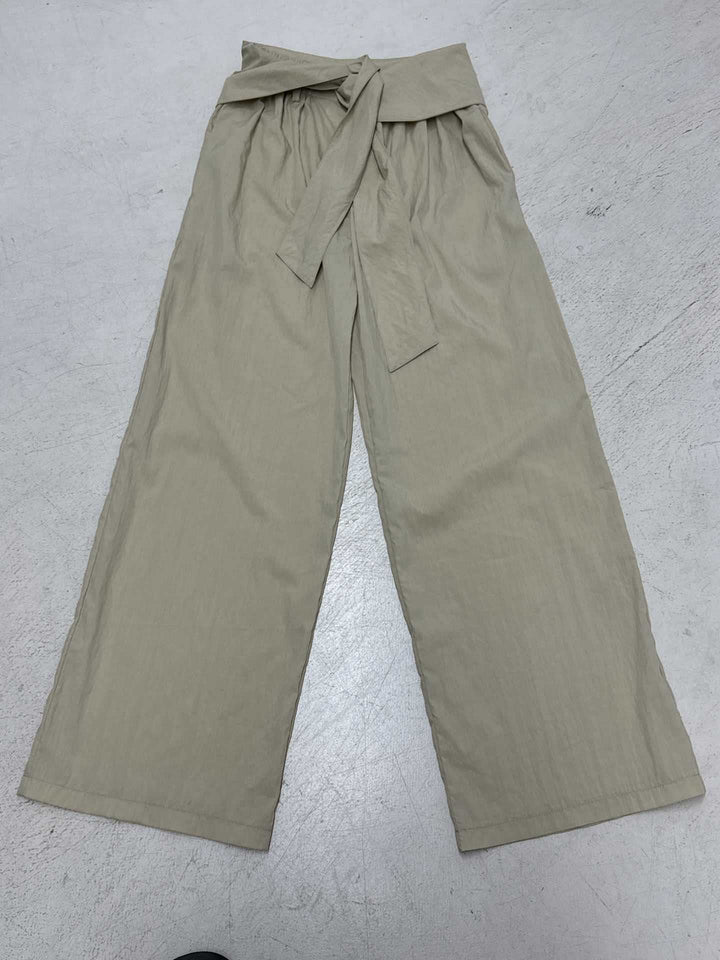 Damen Weite Stoffhose mit Bindegürtel Drune