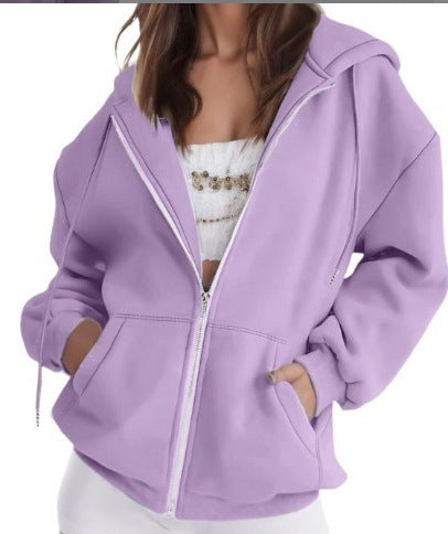 Damen Kapuzenjacke im oversized Schnitt mit praktischen Taschen Drune