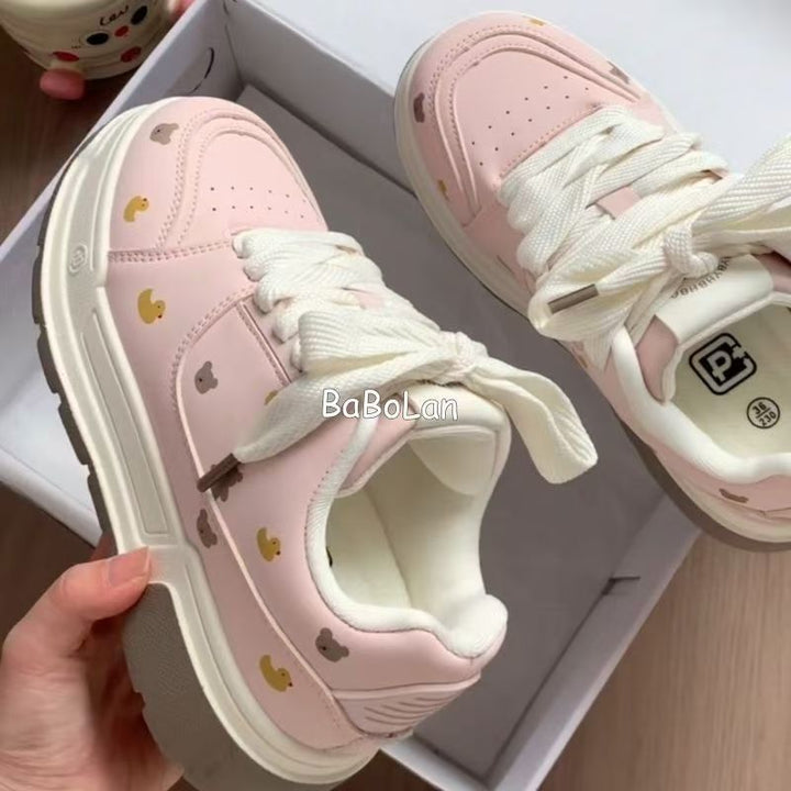 Damen Sneaker mit tierischen Motiven und bequemer Dämpfung Drune