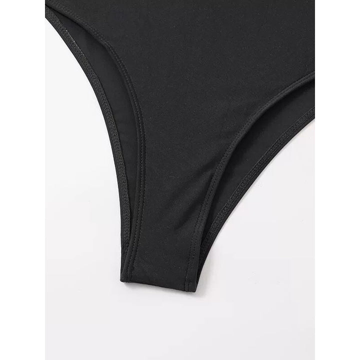 Damen Einteiler Badeanzug mit eleganten Überwurf-Details Drune