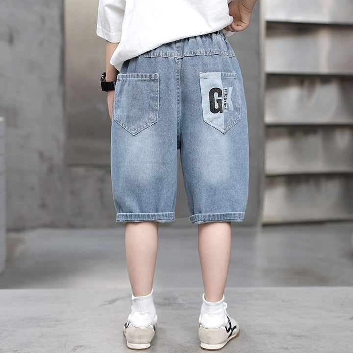 Jungen Denim-Cargo-Shorts mit einzigartigem Design Drune