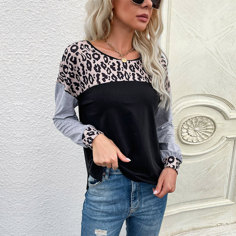 Damen Trendiges Oberteil mit animalischem Design und modernen Akzenten Drune