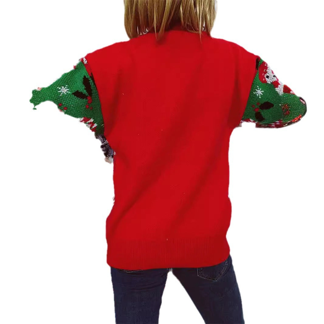 Damen Weihnachts-Pullover mit festlichem Motiv und angenehmem Schnitt Drune