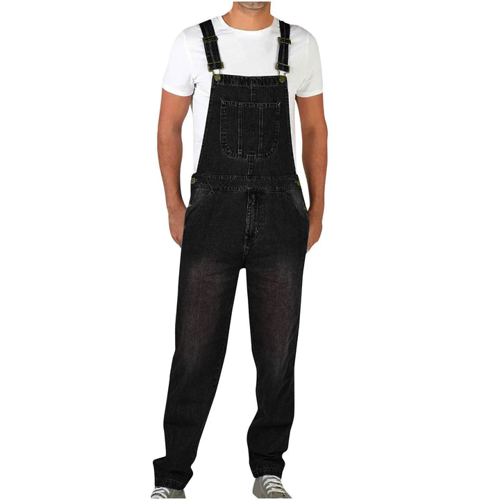 Herren Denim-Latzhose im lässigen Schnitt mit verstellbaren Trägern Drune