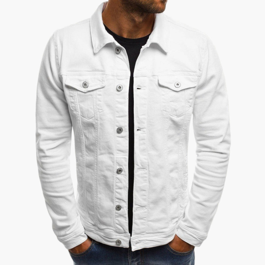 Drune | Jeansjacke Slim Fit - Klassischer Freizeit-Look für Alltag und Arbeit