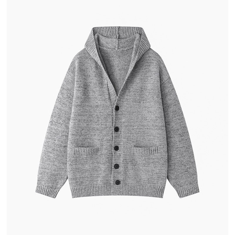 Damen gemütliche Strickjacke mit offenem Kragen und praktischen Taschen Drune