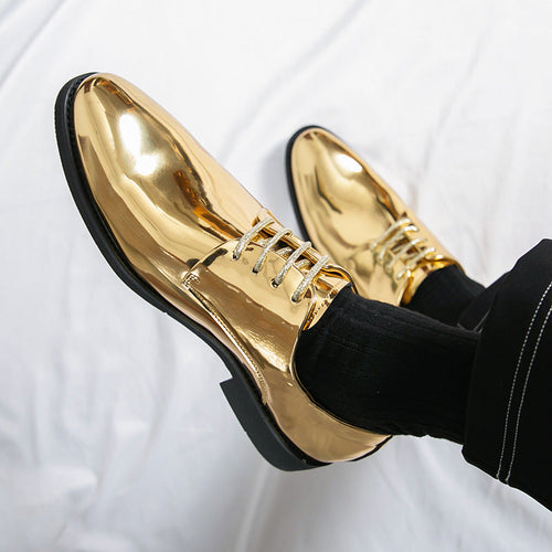 Damen Elegante und glänzende Schnürschuhe Drune