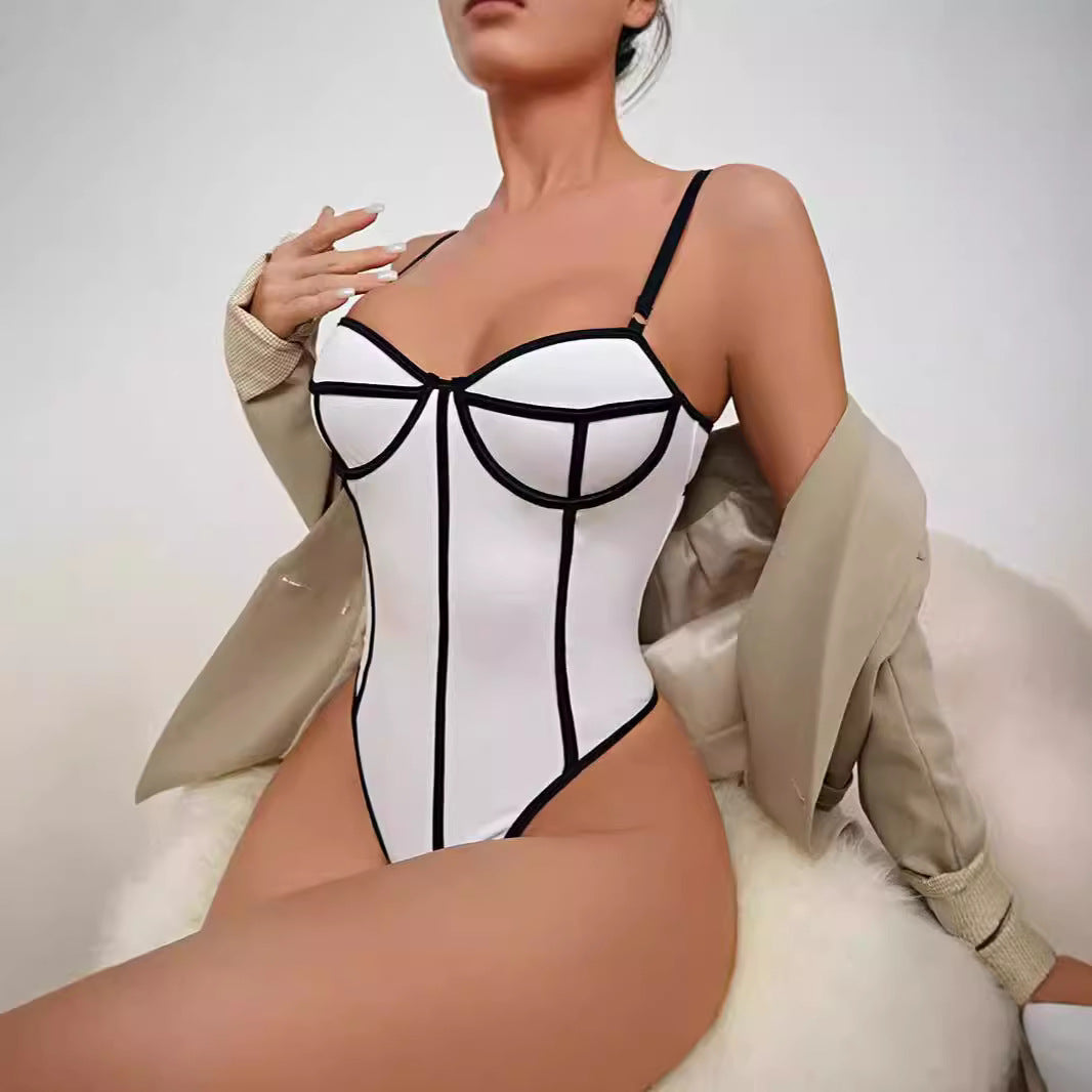 Damen Eleganter Figurformender Bodysuit Drune