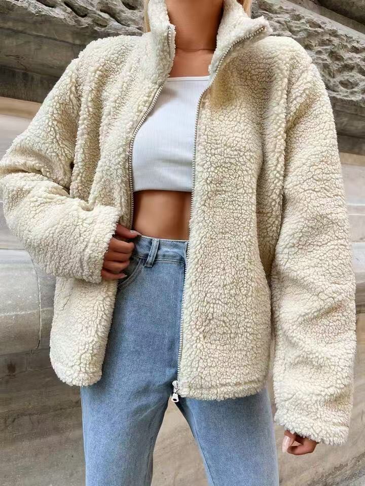 Damen kuscheliger Fleece-Jacke Drune