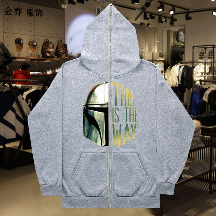 Damen Kapuzenjacke mit hochwertigem Grafikdesign und bequemen Taschen Drune