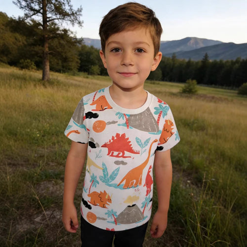 Jungen T-Shirt mit lebhaftem Dinosaurier-Motiv Drune