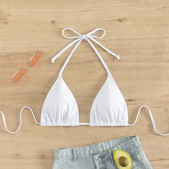 Damen Triangel-Bikini mit verstellbaren Trägern und raffiniertem Schnitt Drune