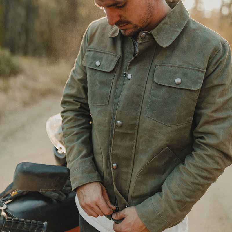 Herren robuste Workjacke im Vintage-Stil mit praktischen Taschen Drune