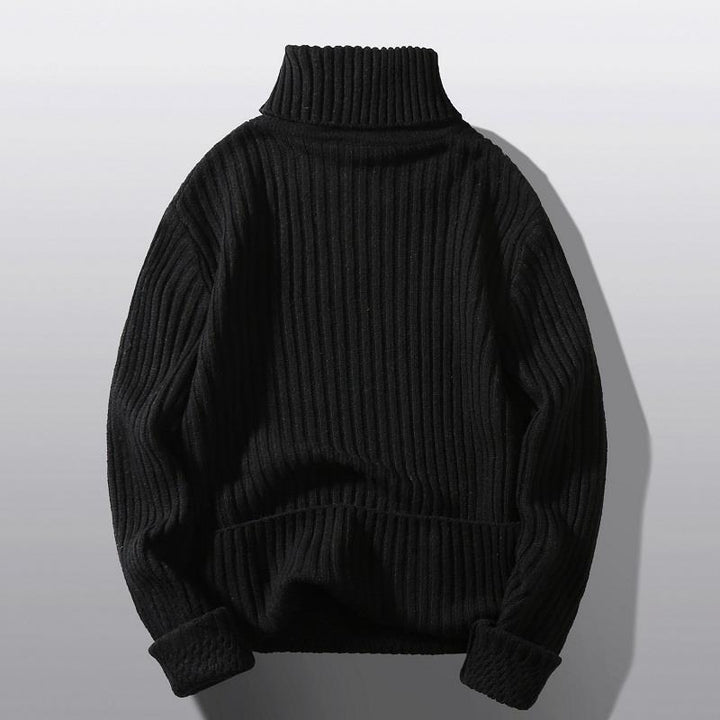 Damen Grobstrick-Rollkragenpullover mit aufwendigem Rippmuster Drune