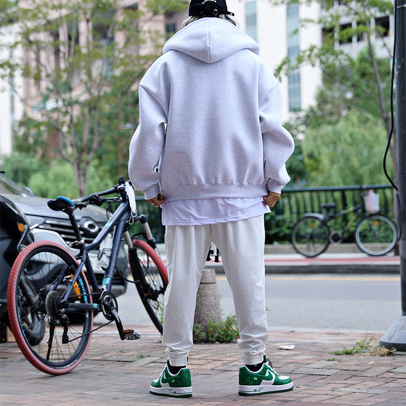 Herren gestepptes Oversized Hoodie mit innovativen Taschen Drune