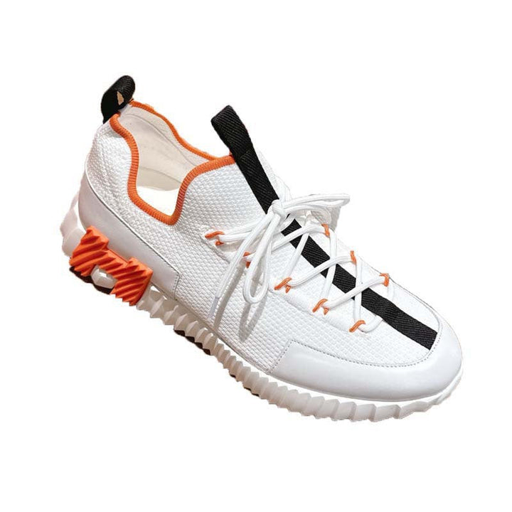 Damen Sportliche Sneakers mit elastischer Strickoberfläche und rutschfester Sohle Drune
