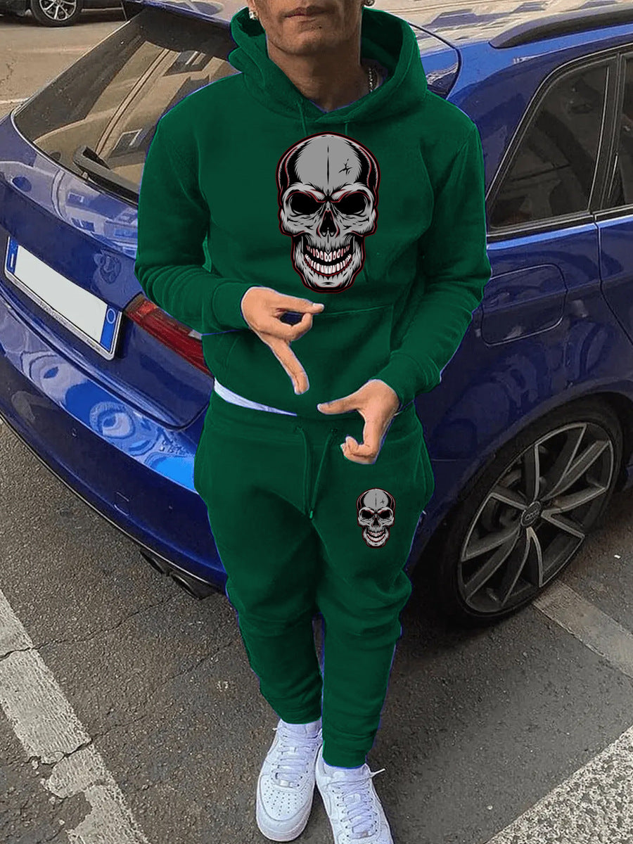 Damen Kapuzenanzug mit auffälligem Totenkopf-Design Drune