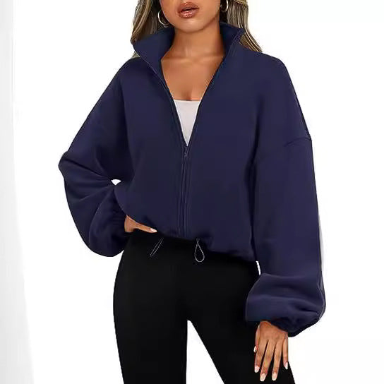 Damen Oversized Sweatshirtjacke Drune