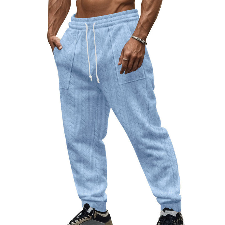 Herren Bequeme Trainingshose mit seitlichen Taschen und regulierbarem Kordelzug Drune
