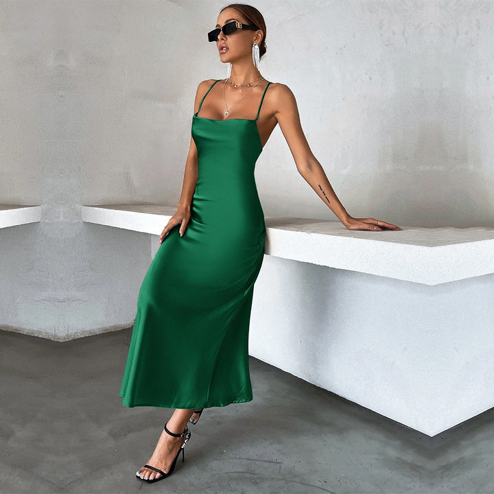 Damen elegante und fließende Abendkleid Drune