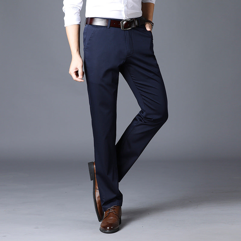 Herren elegante Anzughosen im modernen Slim Fit Schnitt Drune