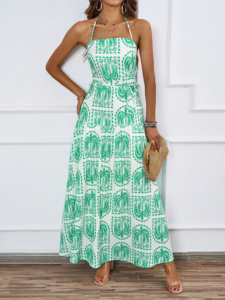 Damen Maxi-Kleid mit verspieltem Muster und eleganter Silhouette Drune