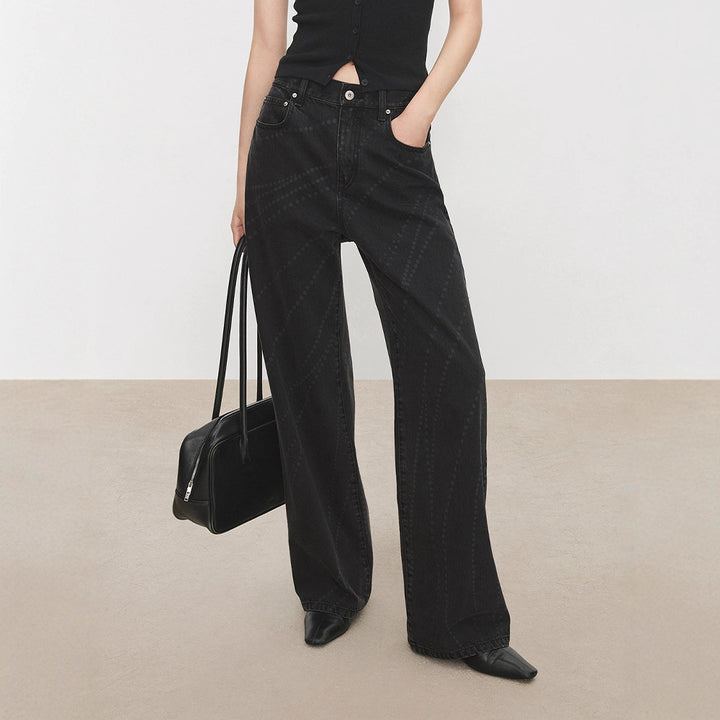 Damen Moderne Bootcut-Jeans mit hohem Bund und elegantem Design Drune