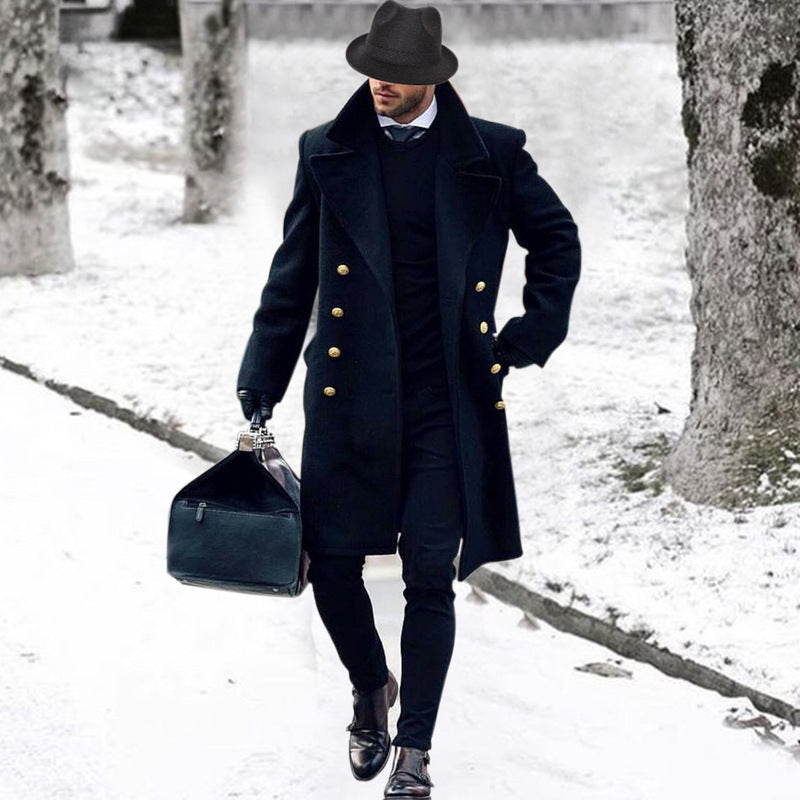 Herren elegante Wintermantel Drune