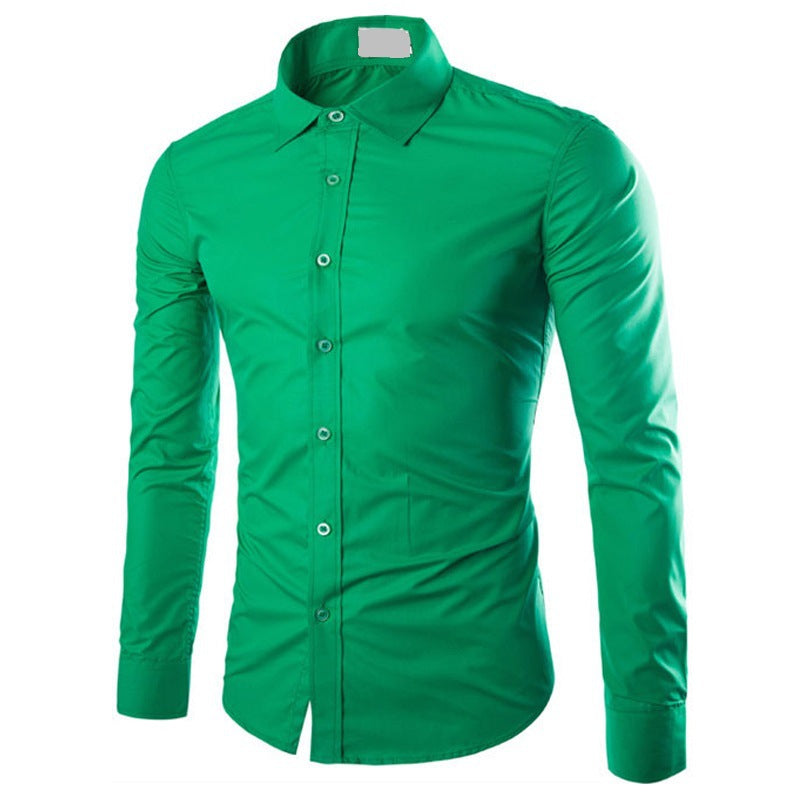 Herren Langarmhemd mit modernem Schnitt und strapazierfähiger Baumwolle Drune