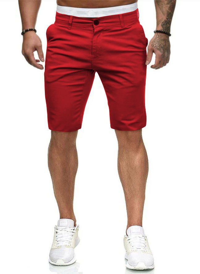 Herren Chino Stil Freizeit Shorts Drune
