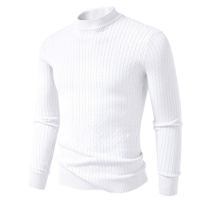 Herren Rollkragenpullover aus strukturiertem Strickmaterial Drune