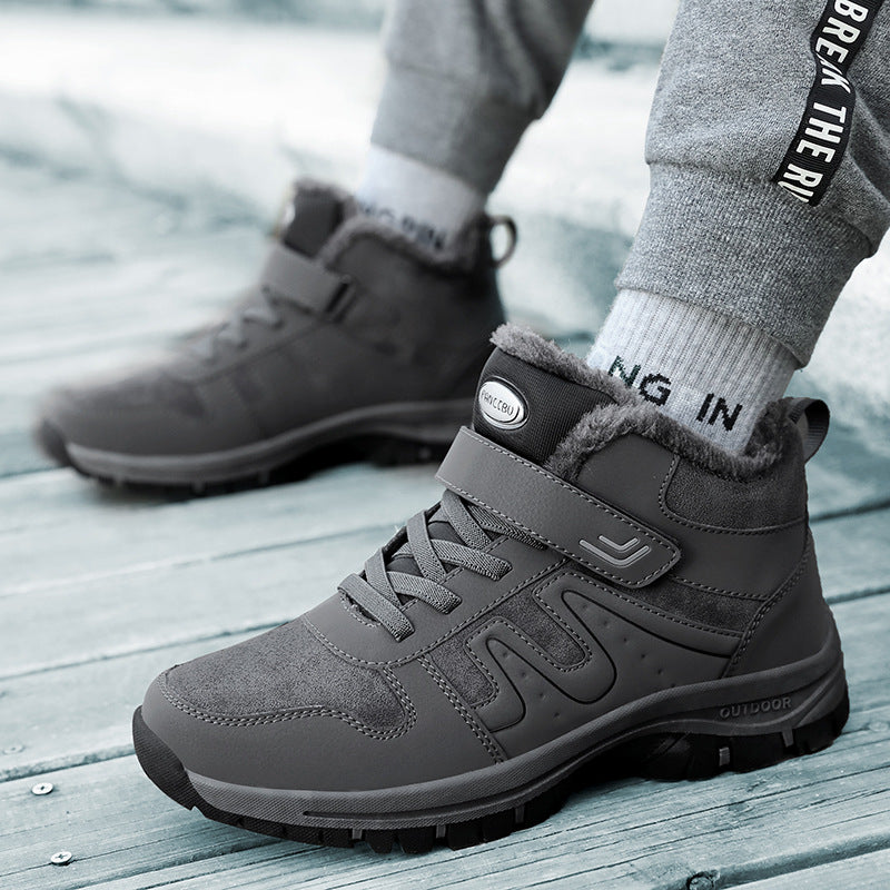 Damen Winterliche Trekkingstiefel mit rutschfester Sohle und isolierendem Futter Drune