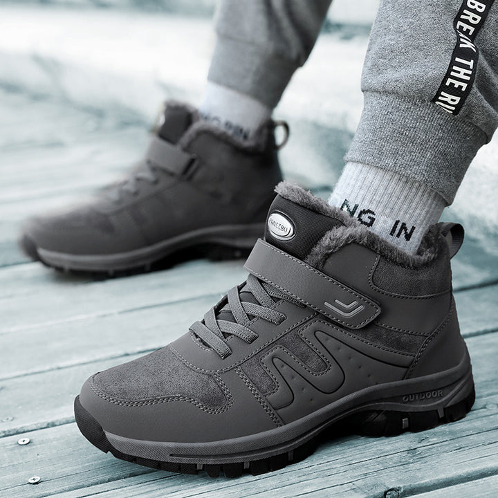 Damen Winterliche Trekkingstiefel mit rutschfester Sohle und isolierendem Futter Drune