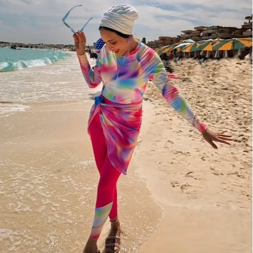 Damen Modischer Beachwear-Anzug mit Wickeldesign Drune