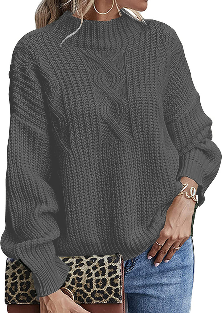 Damen Strickpullover mit elegantem Zopfdesign und modernem Schnitt Drune