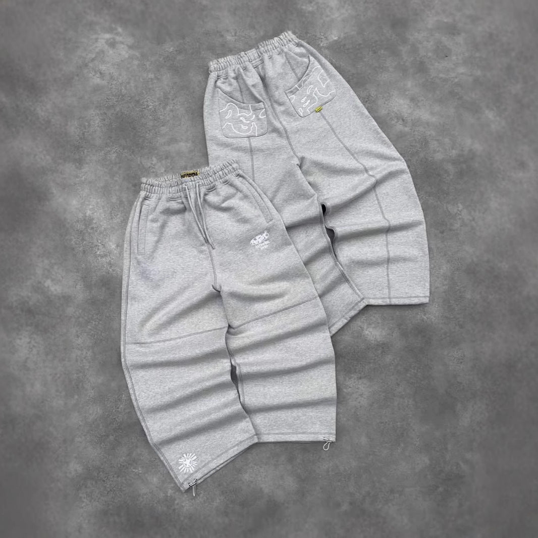 Herren Weit geschnittene Pullover Sweatpants Drune