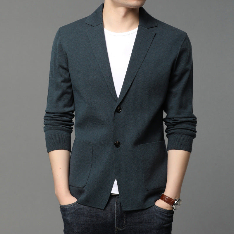 Herren Strickblazer mit eleganten Knopfdetails und praktischen Taschen Drune