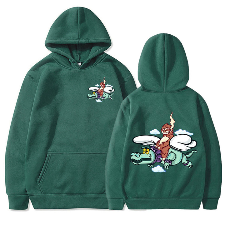 Damen Kapuzenpullover mit kreativem Grafikdesign und hochwertiger Innenausstattung Drune