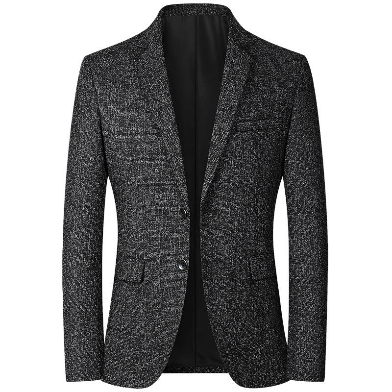Herren moderner und eleganter Blazer aus Strukturstoff Drune