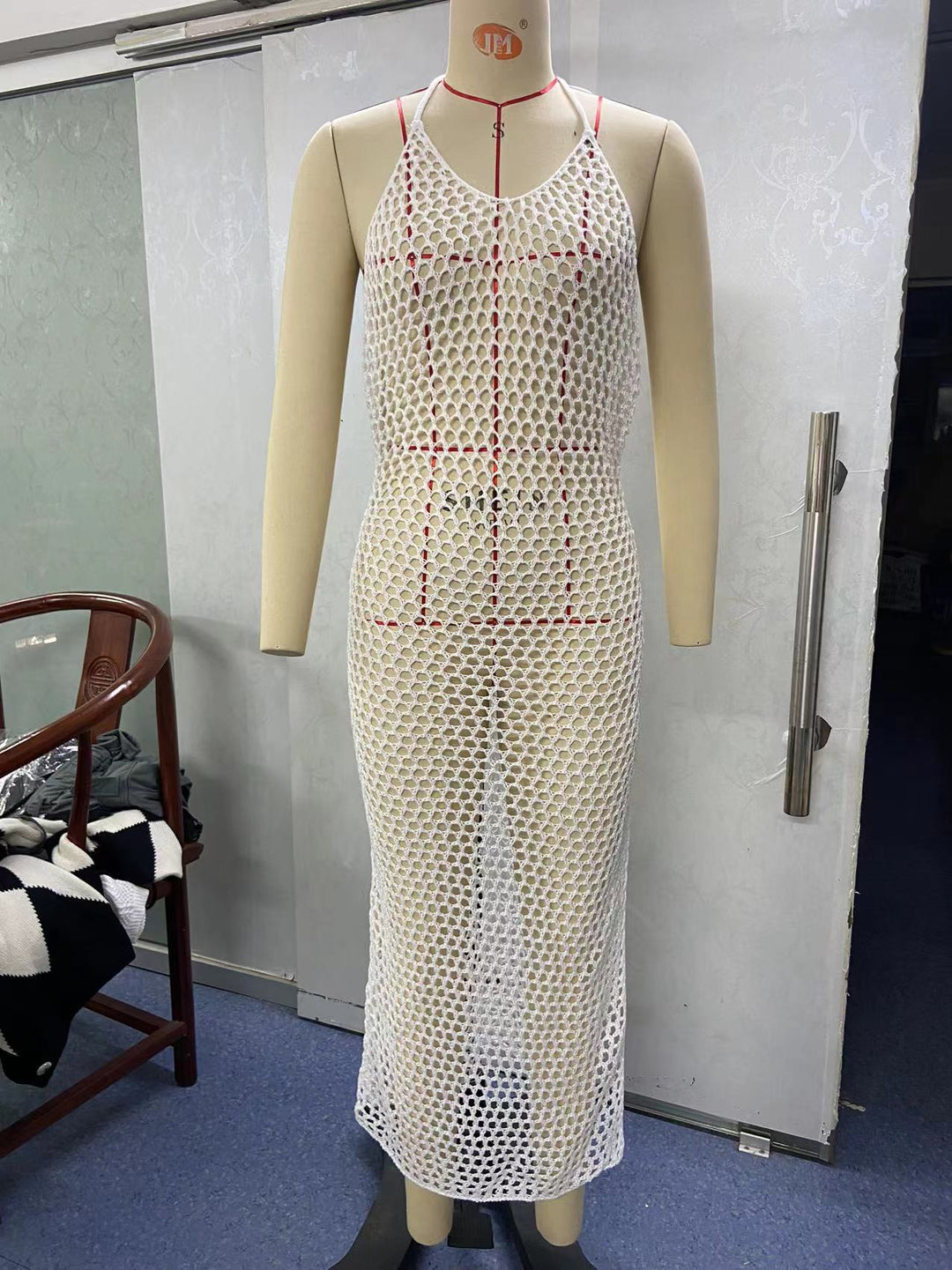 Damen Netzkleid im stylischen figurbetonten Design Drune