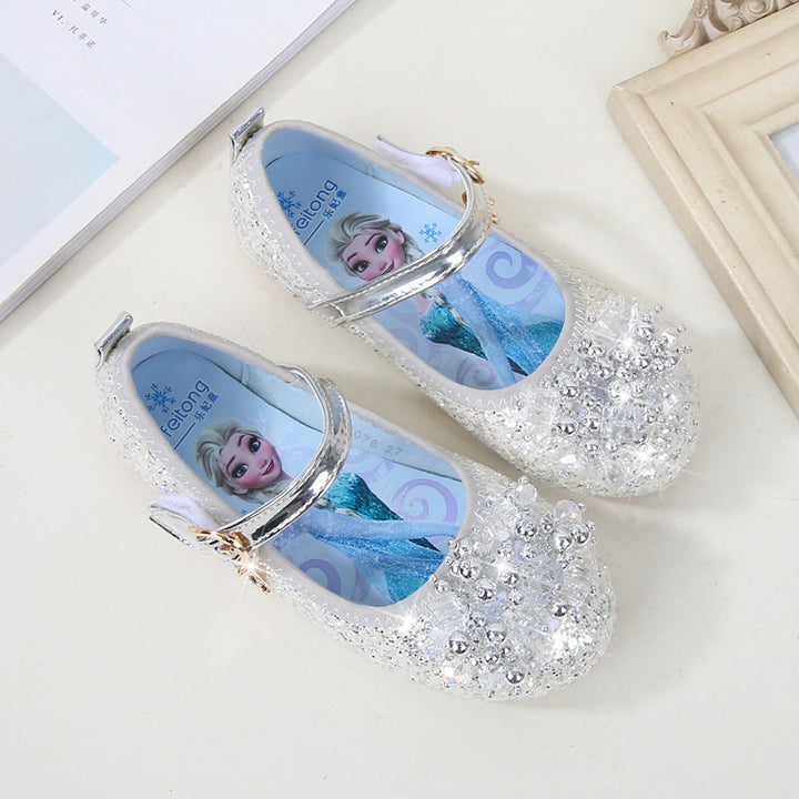 Mädchen Ballerina Schuhe mit funkelnden Perlenapplikationen Drune