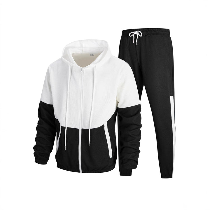 Herren modischer Trainingsanzug mit leistungsstarkem Funktionsmaterial und stylischem Blockdesign Drune