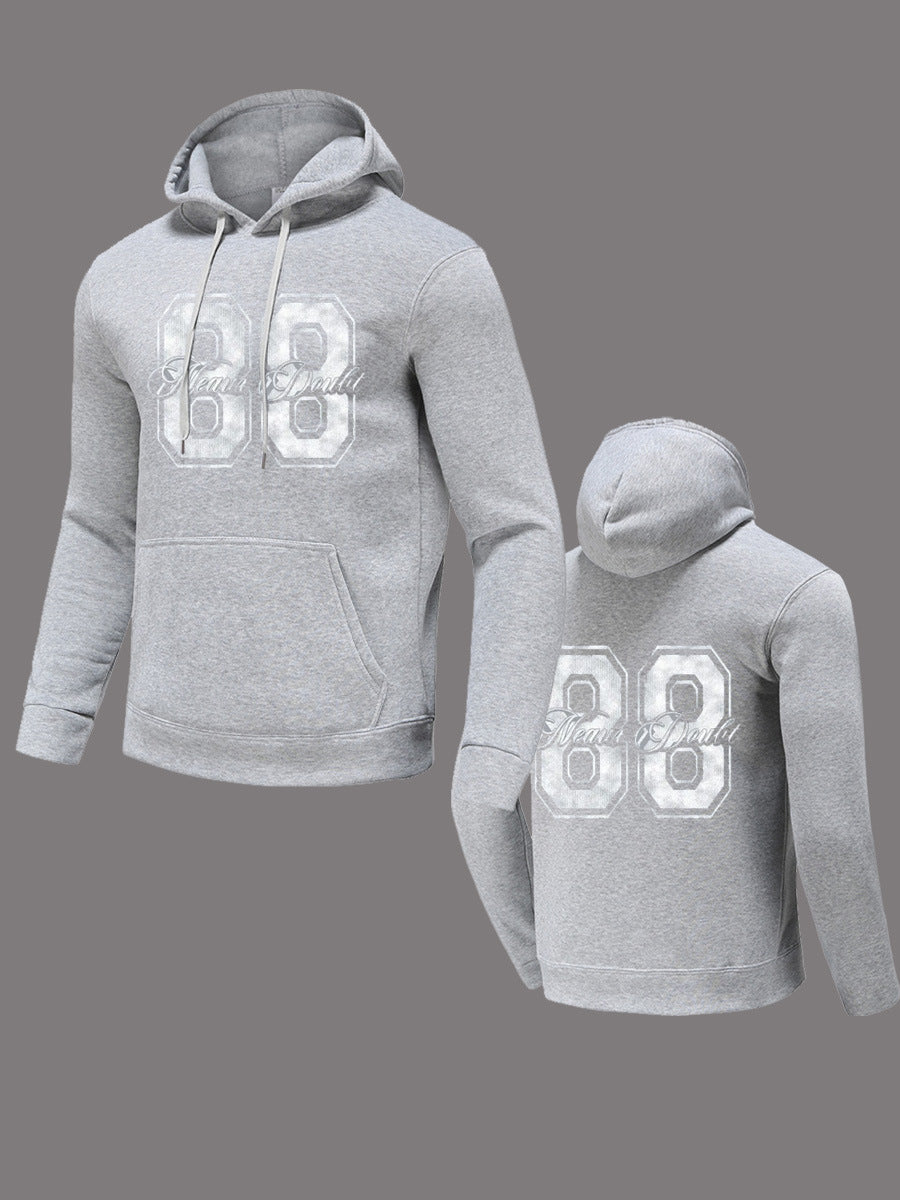 Damen Kapuzenpullover mit sportlichem Aufdruck Drune