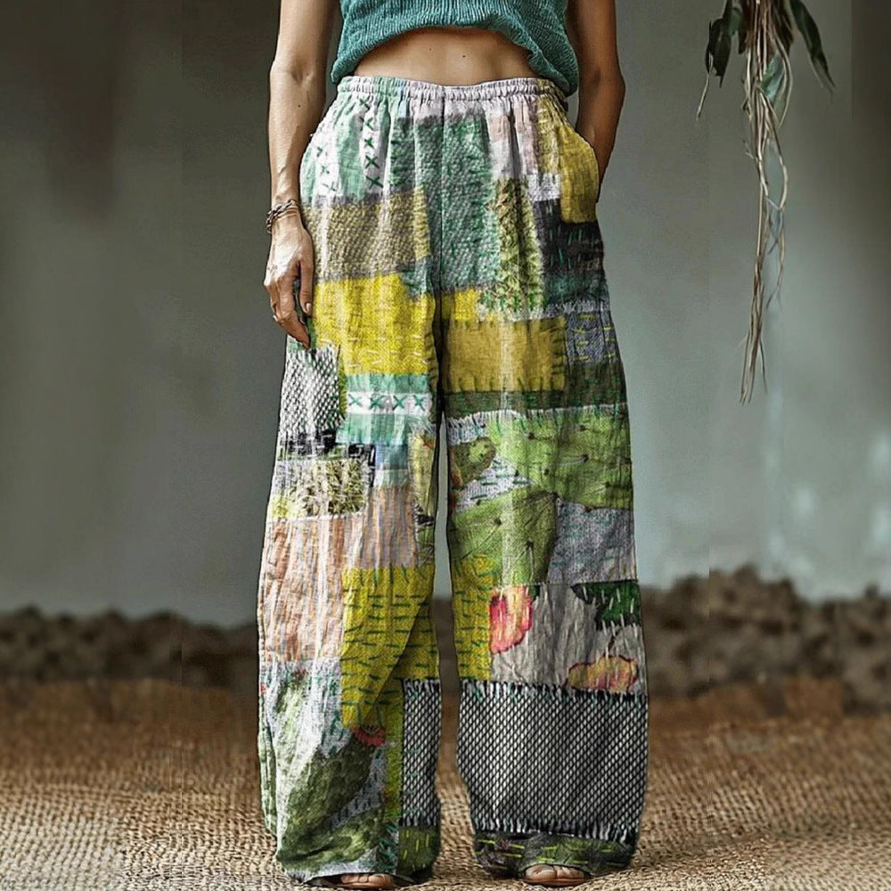 Damen Weite Inspiration Palazzohose Drune