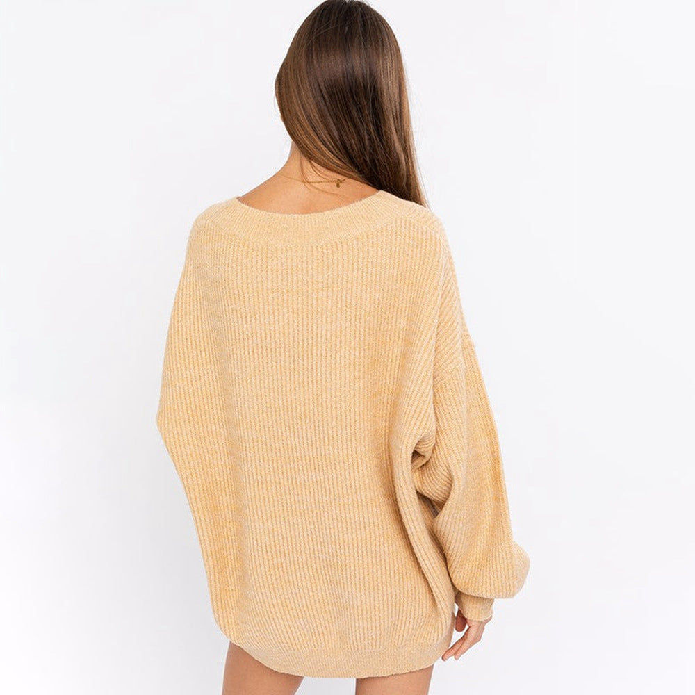 Damen Grobstrickpullover Drune