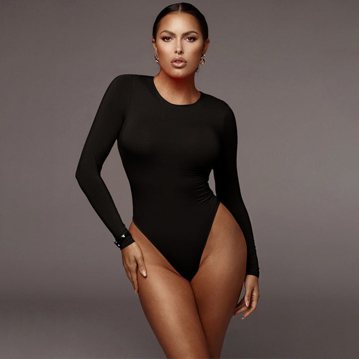 Damen Langarmbody mit elegantem Schnitt Drune